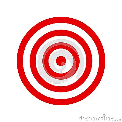 Target flat icon - vector Stock Photo